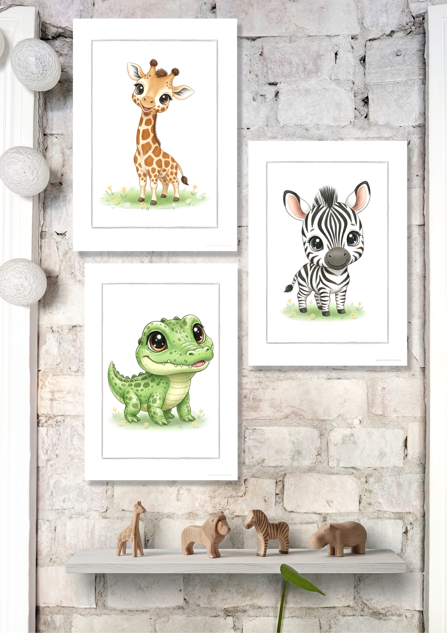 Den lille Giraf - Art Print