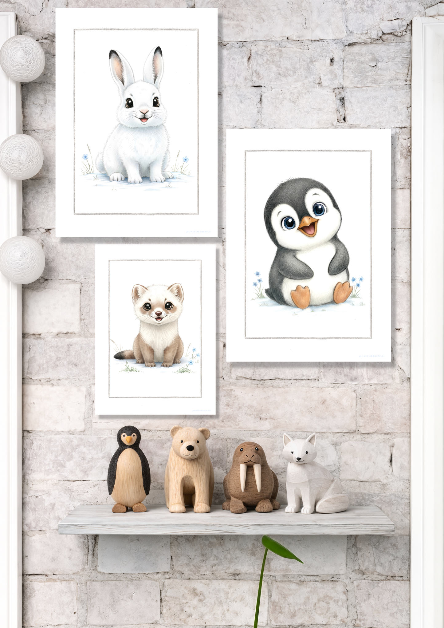 Den lille polar Kanin - Art Print