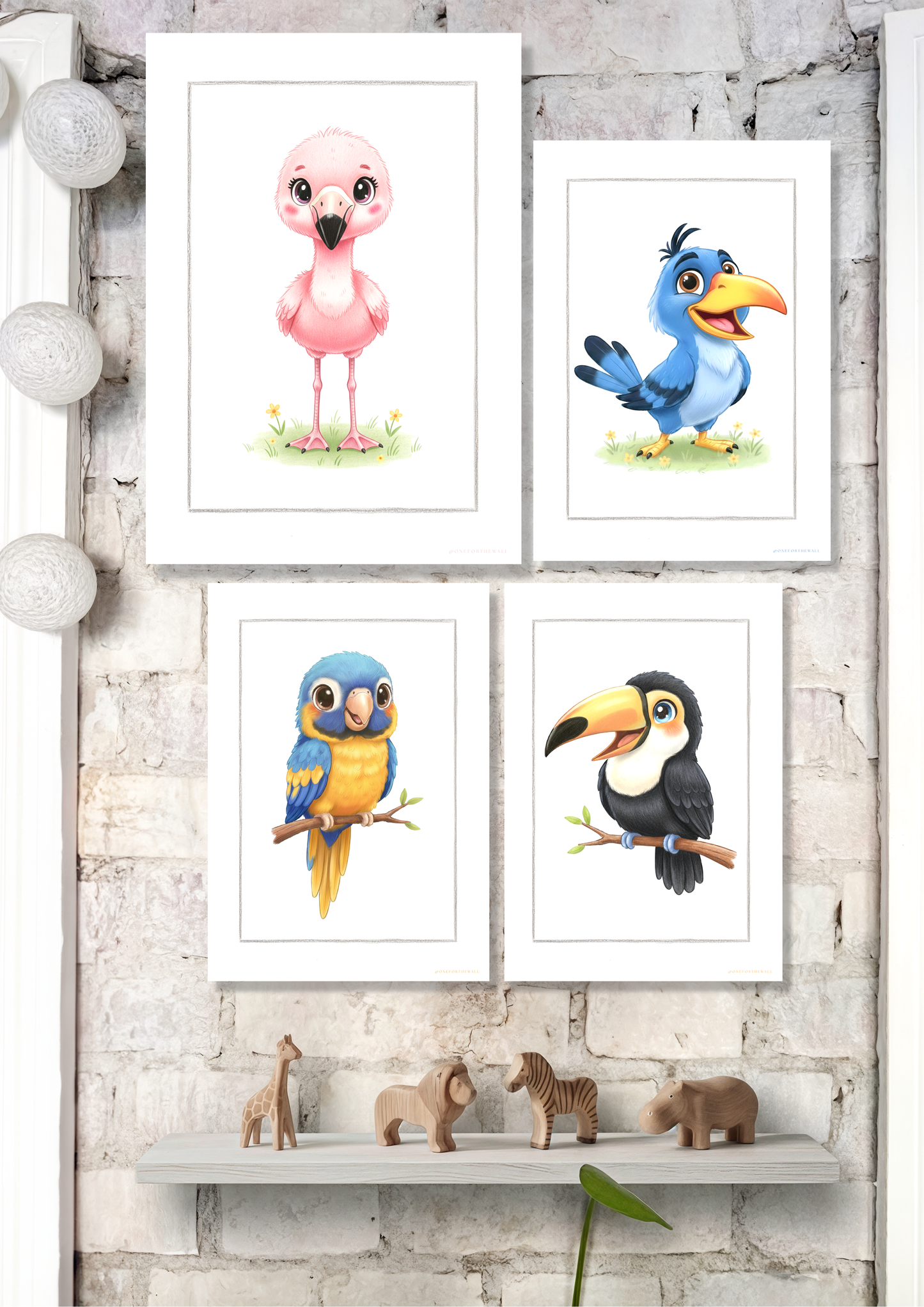 Den lille Flamingo - Art Print