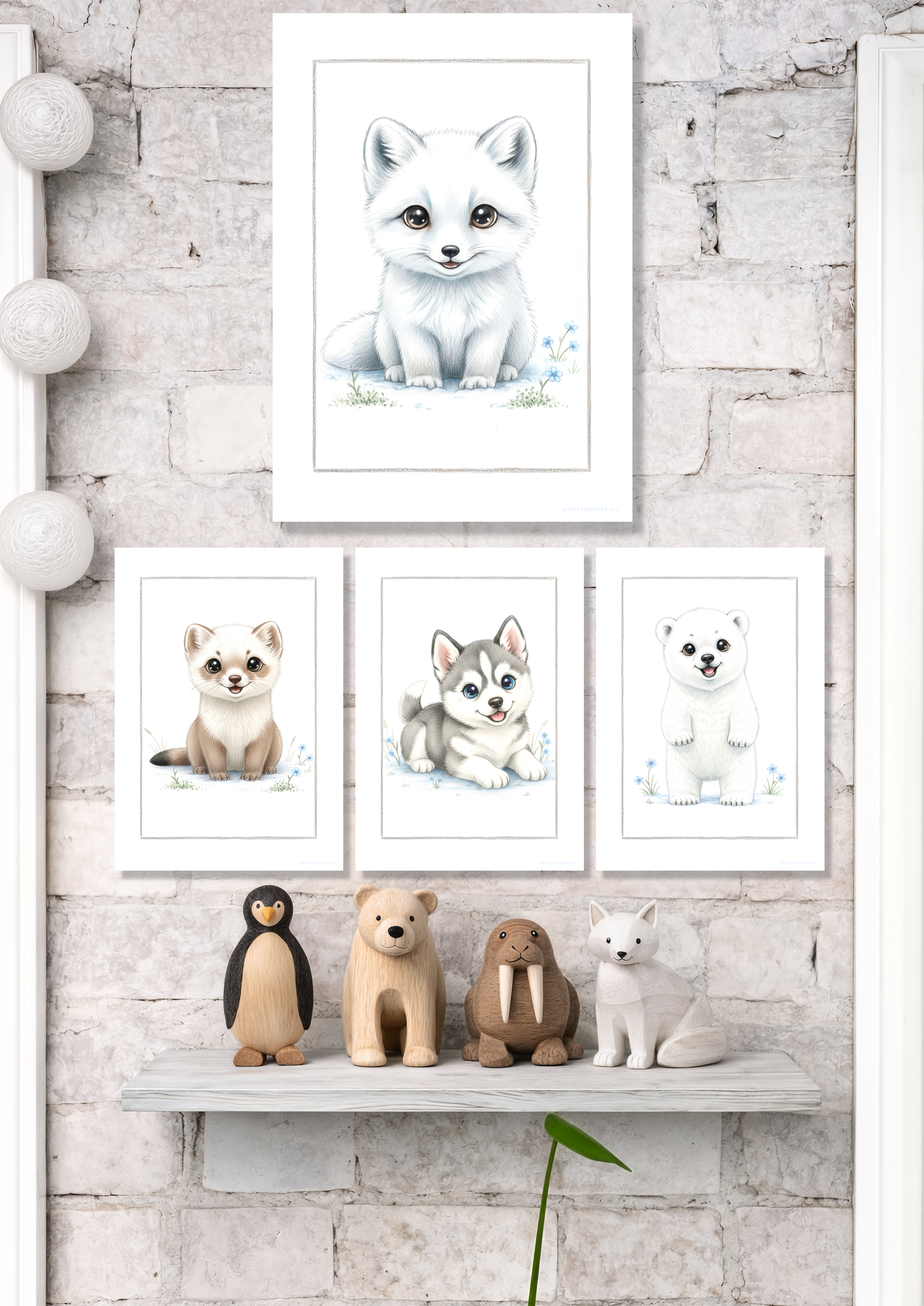 Den lille Polarræv - Art Print