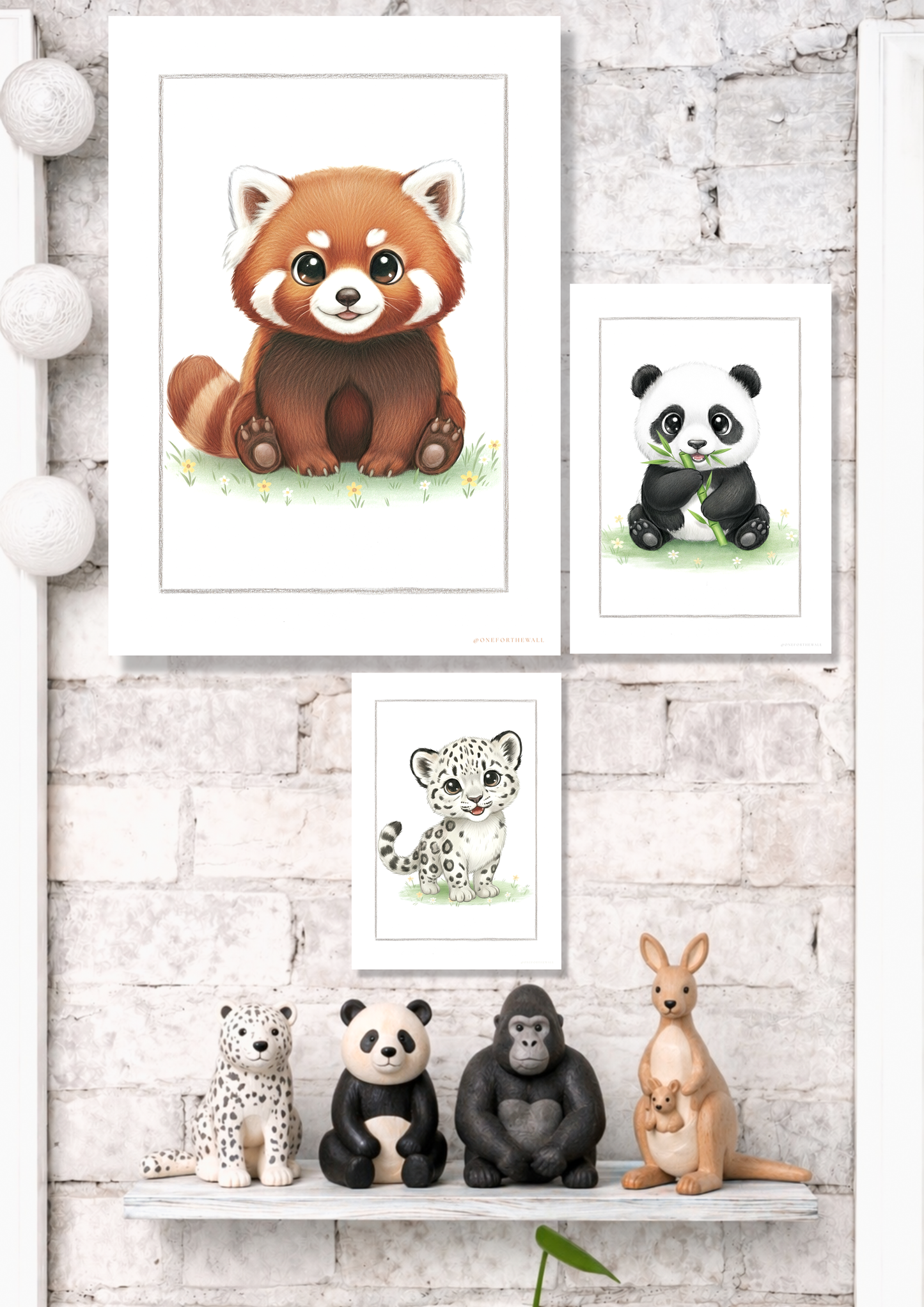 Den lille Røde Panda - Art Print