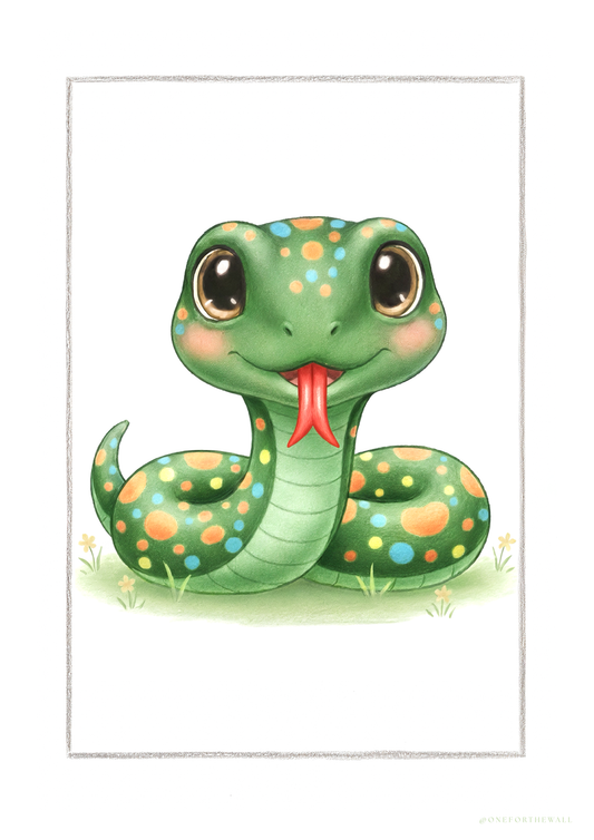 Den lille Slange - Art Print