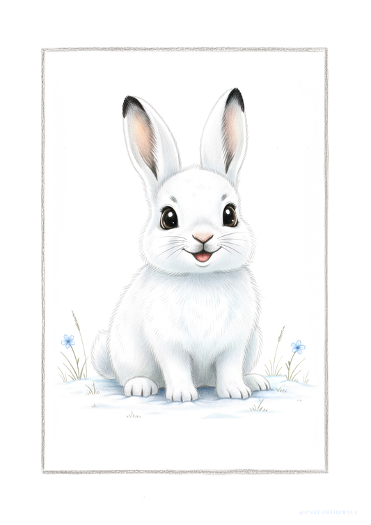Den lille polar Kanin - Art Print