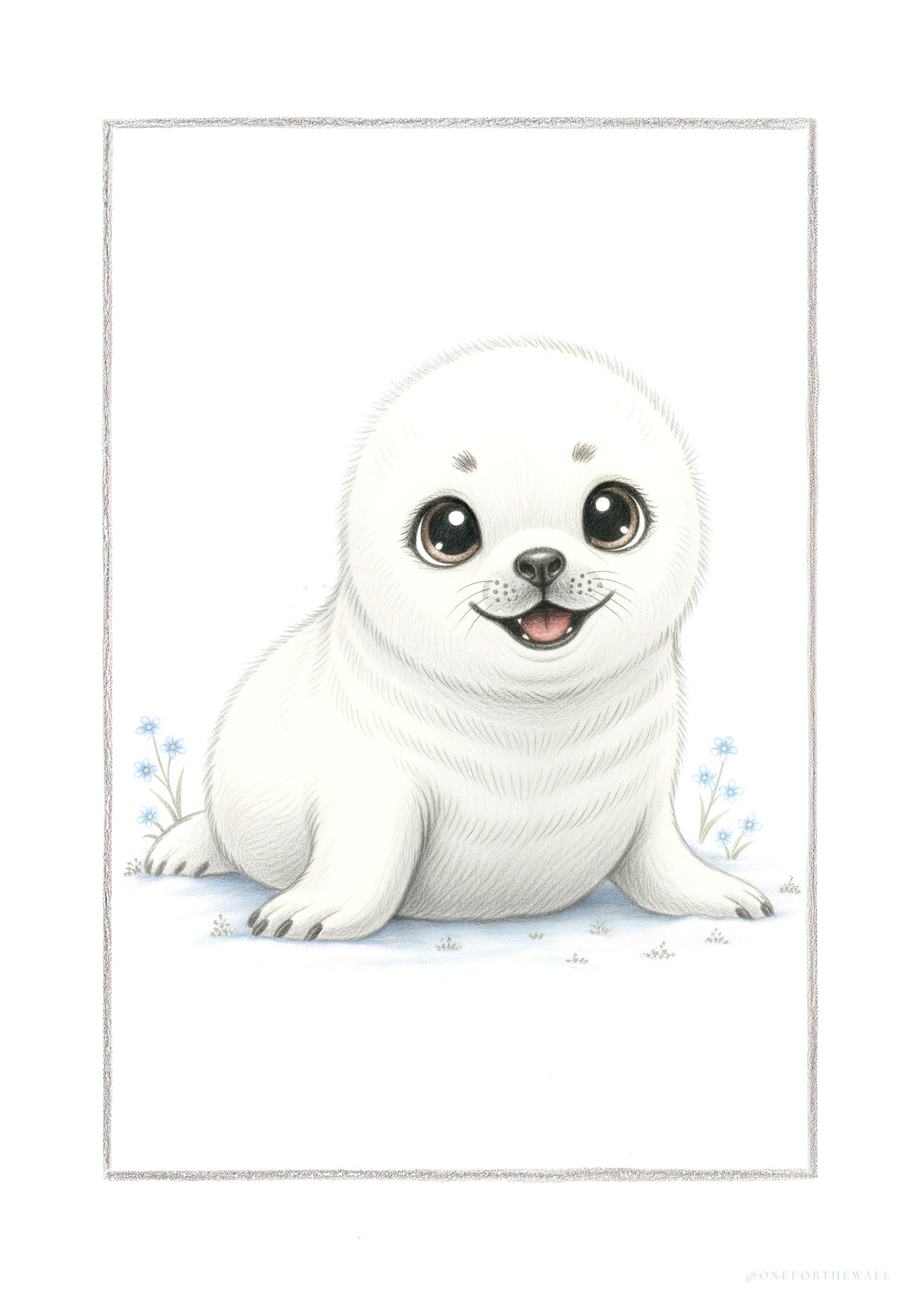 Den lille Sæl - Art Print