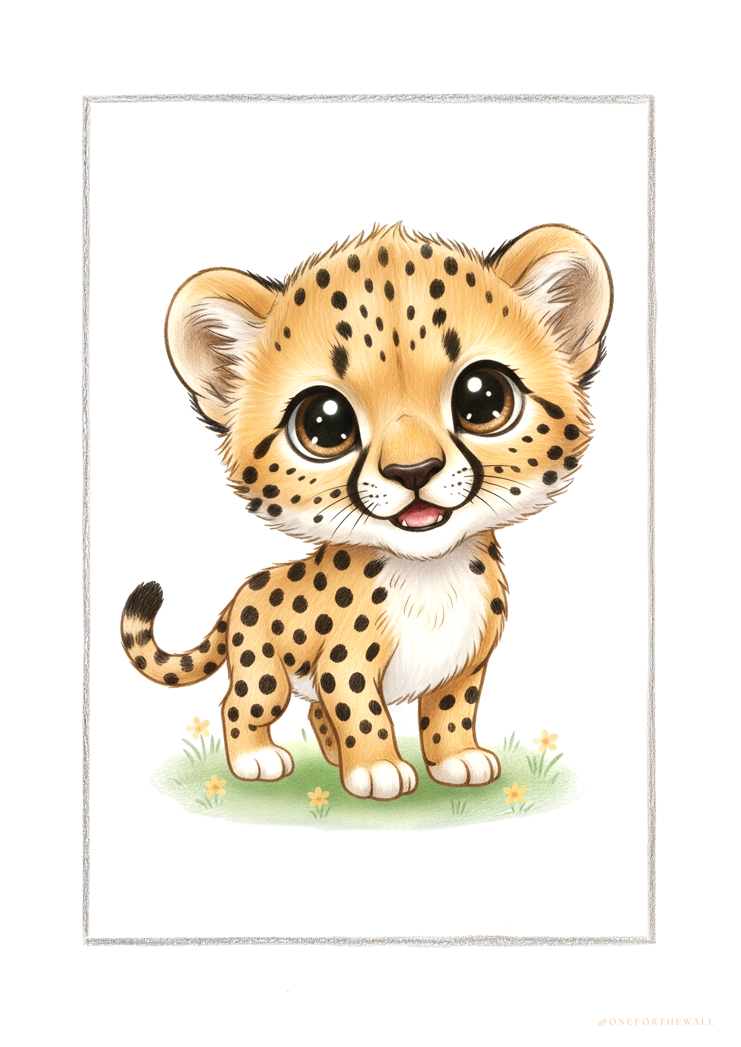 Den lille Gepard - Art Print