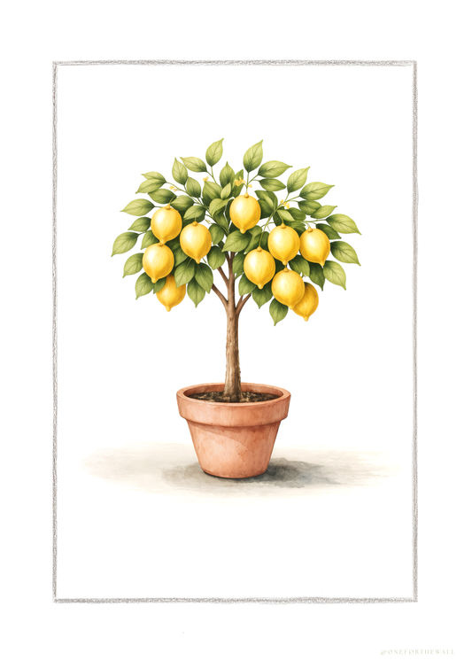 Citrontræ - Art Print