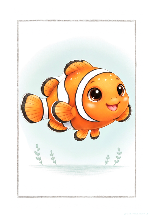 Den lille Klovnefisk - Art Print