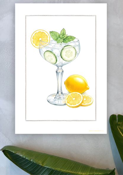 Gin & Tonic - Art Print