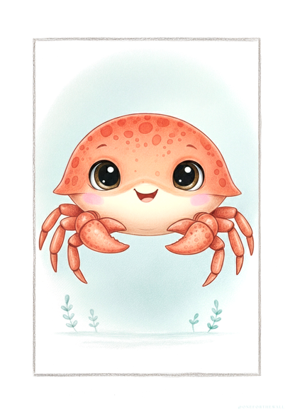Den lille Krabbe - Art Print