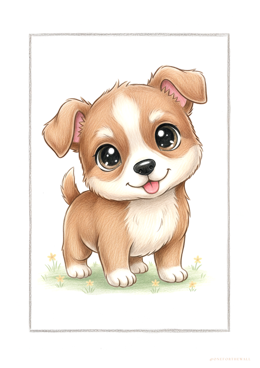 Den lille hund - Art Print