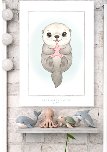 Den lille Odder - Art Print