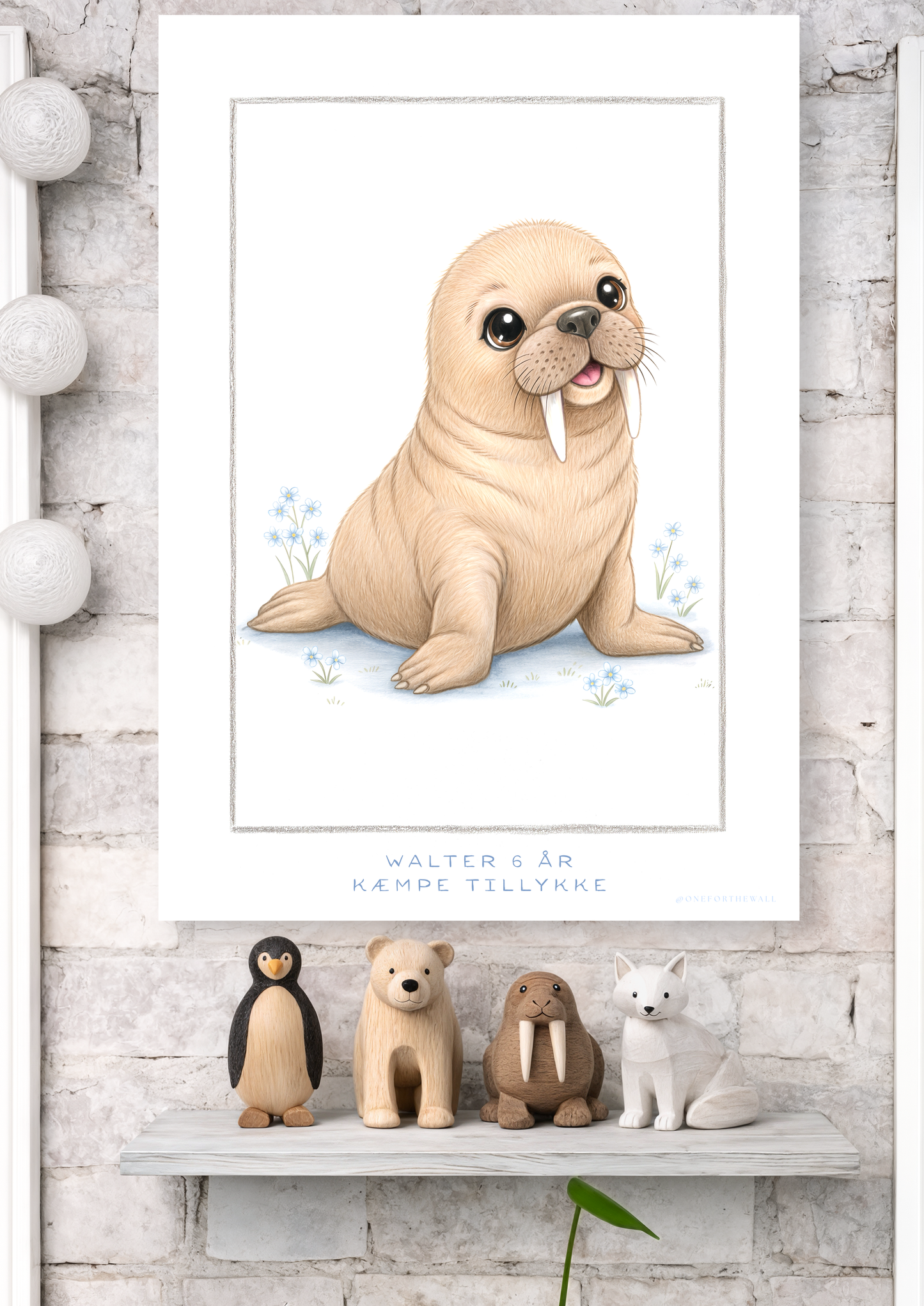 Den lille Hvalros - Art Print