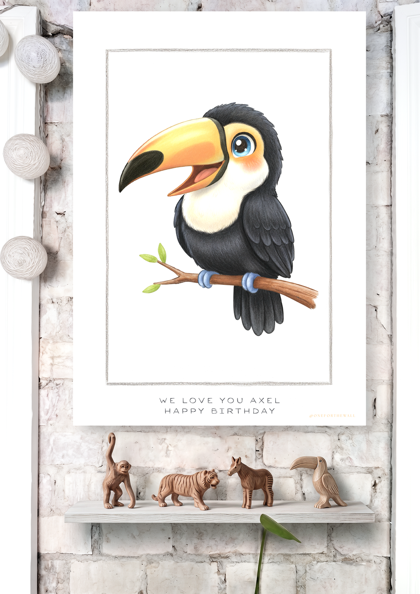 Den lille Tukan - Art Print