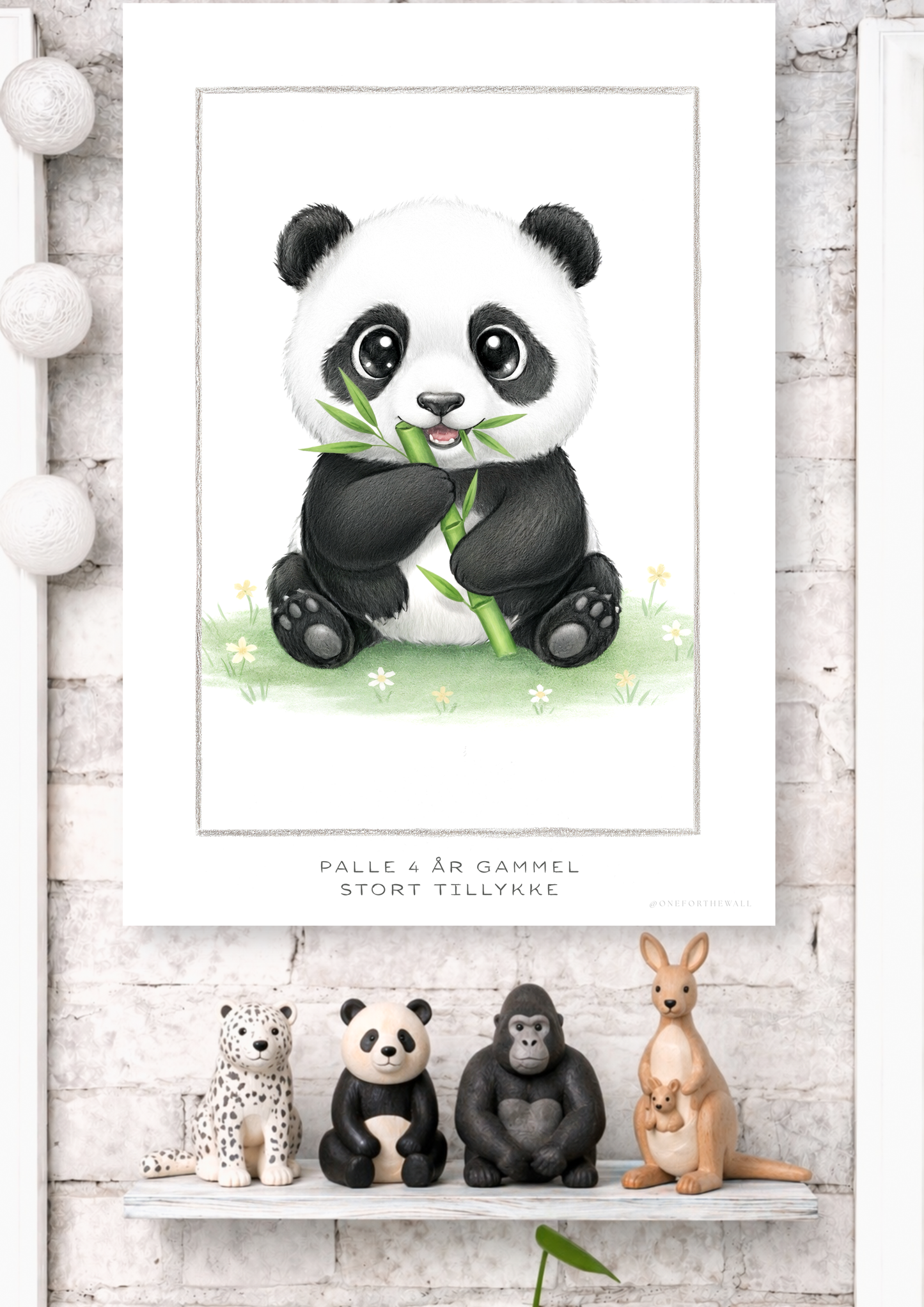Den lille Panda - Art Print