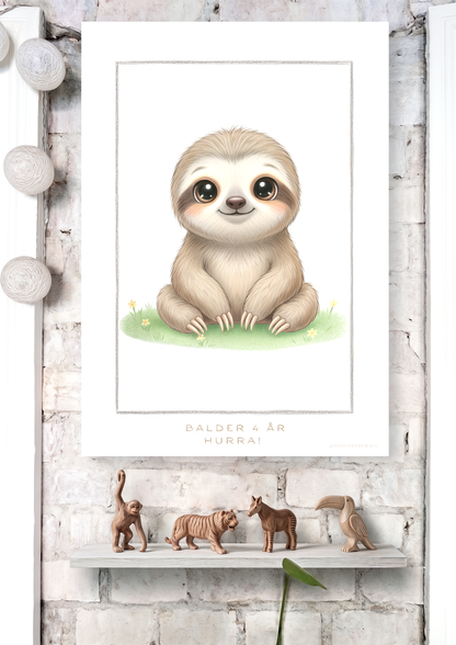 Det lille Dovendyr -  Art Print