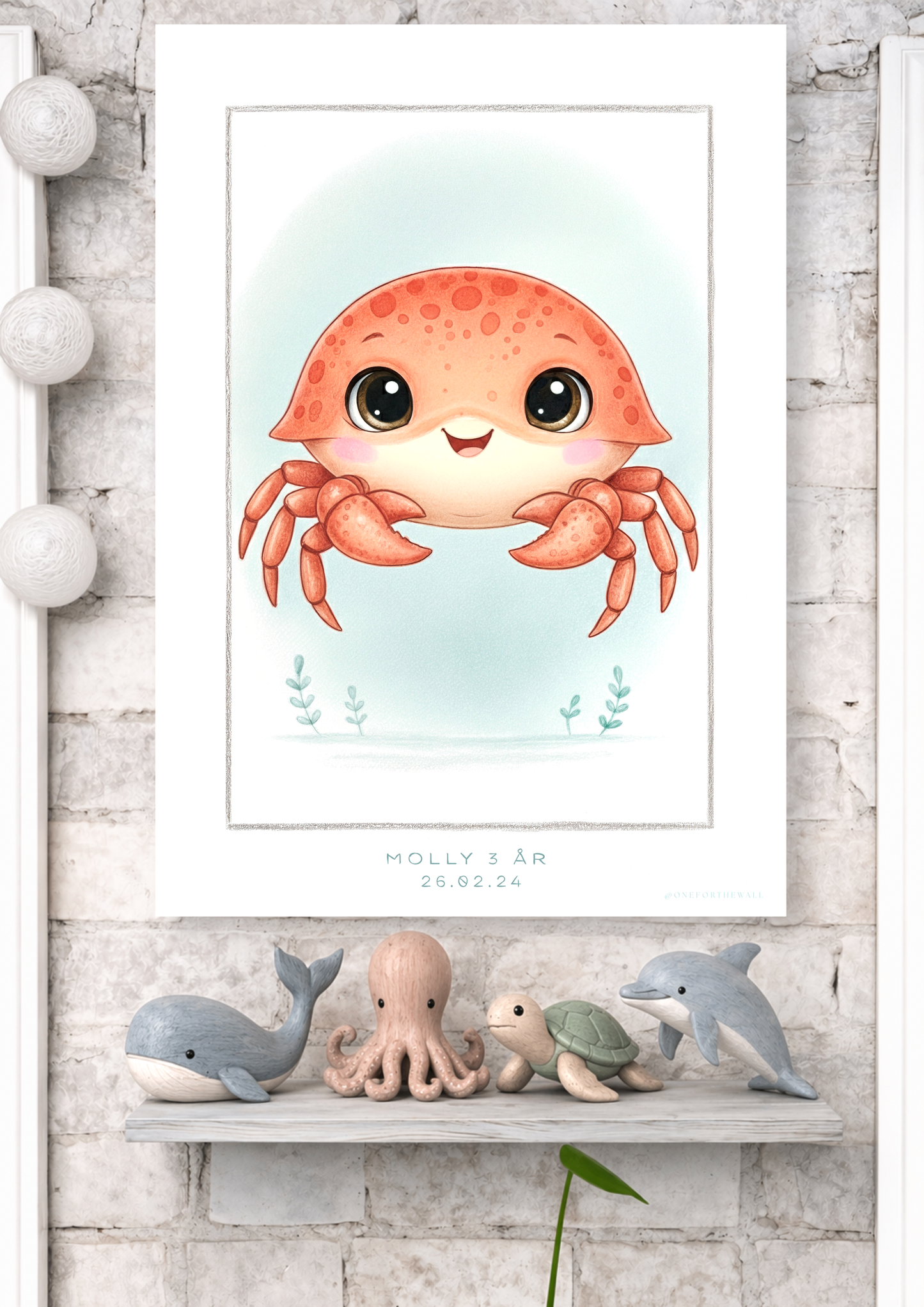 Den lille Krabbe - Art Print