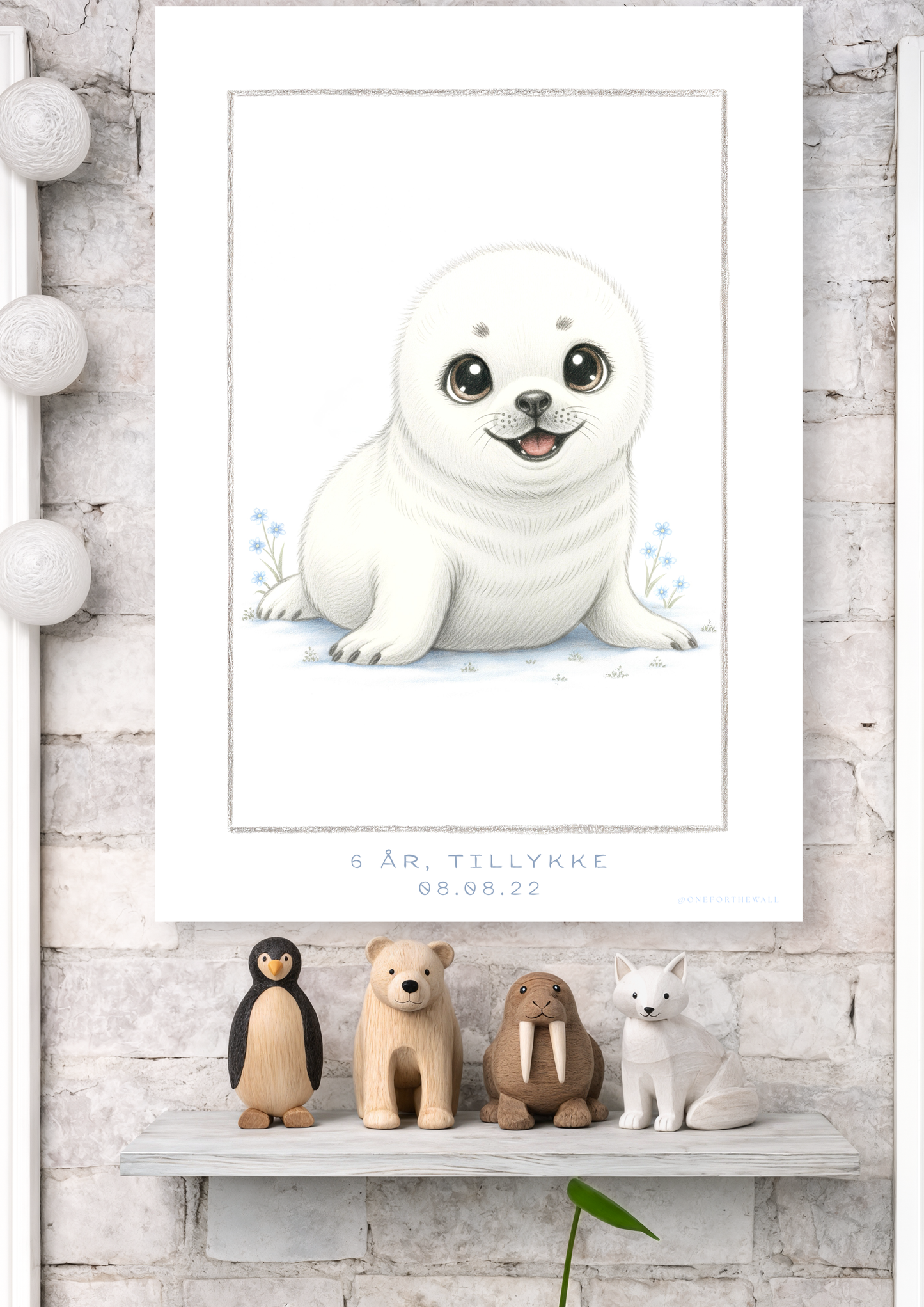 Den lille Sæl - Art Print