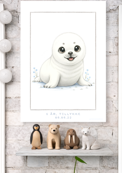 Den lille Sæl - Art Print
