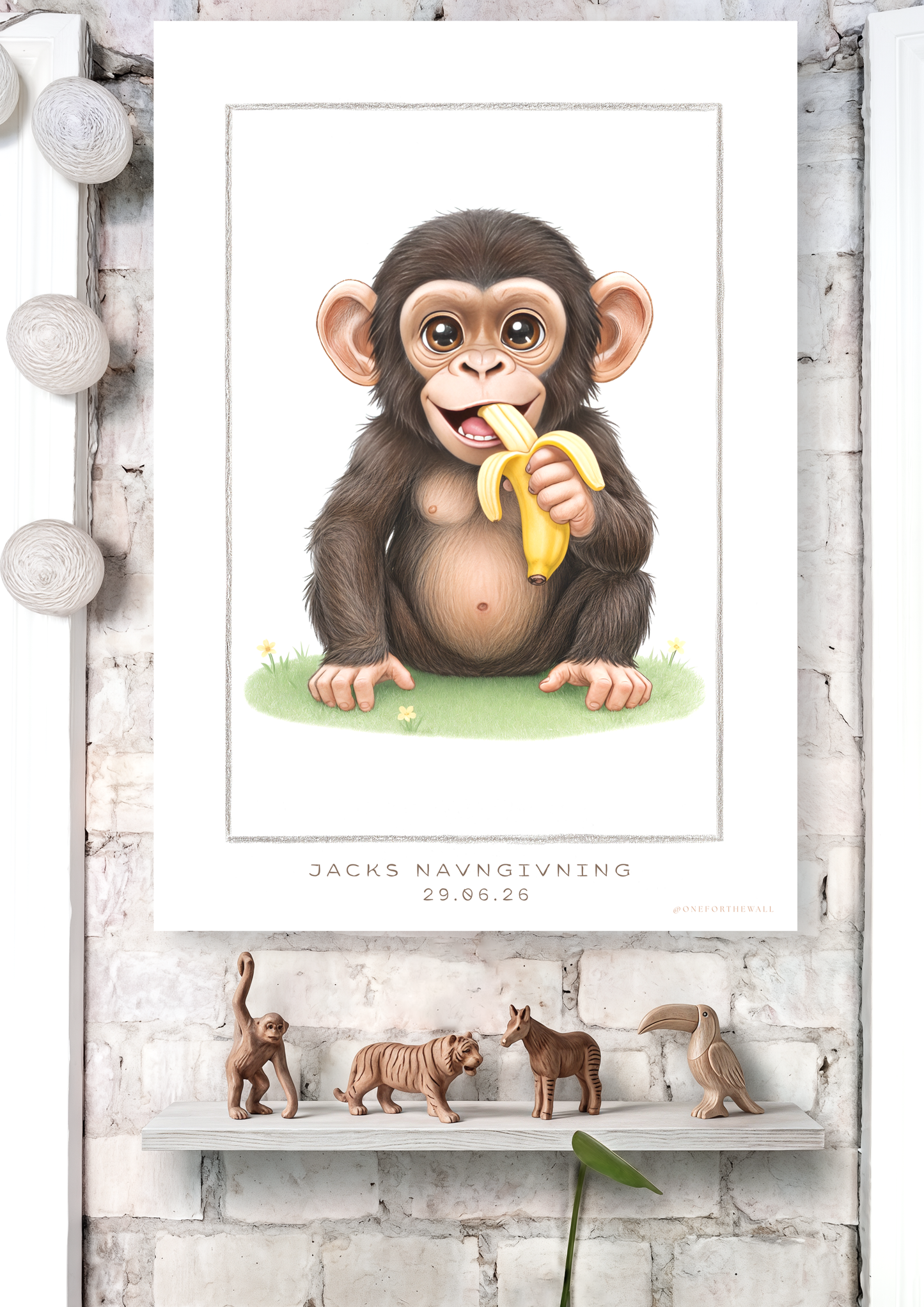 Den lille Chimpanse -  Art Print