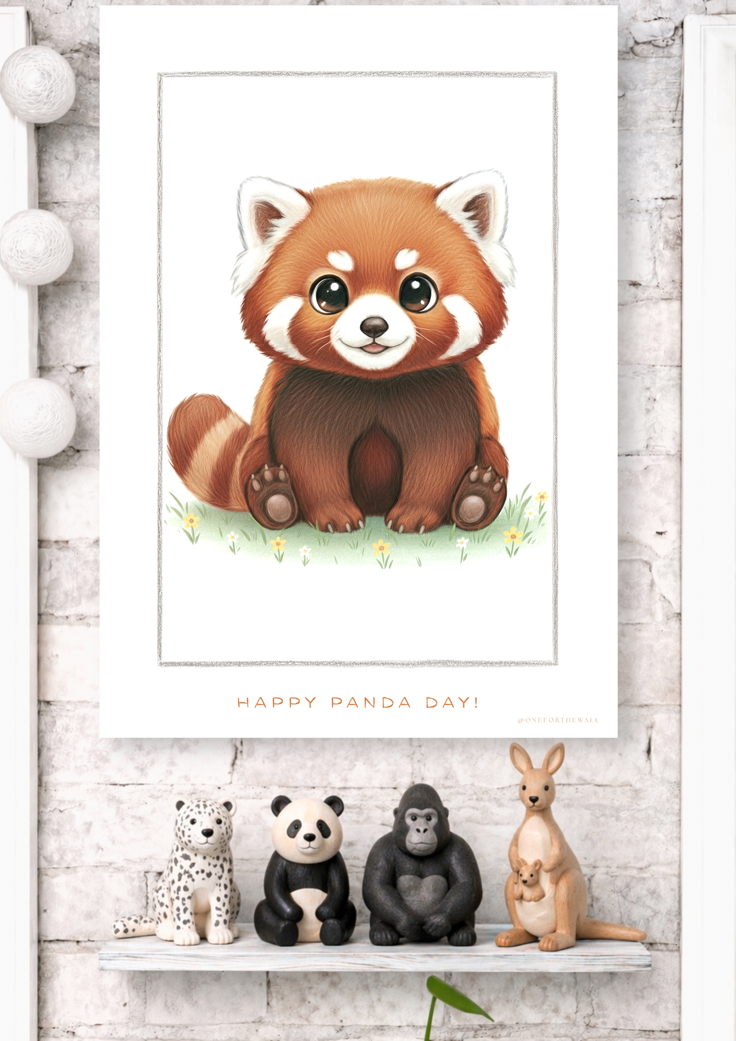 Den lille Røde Panda - Art Print