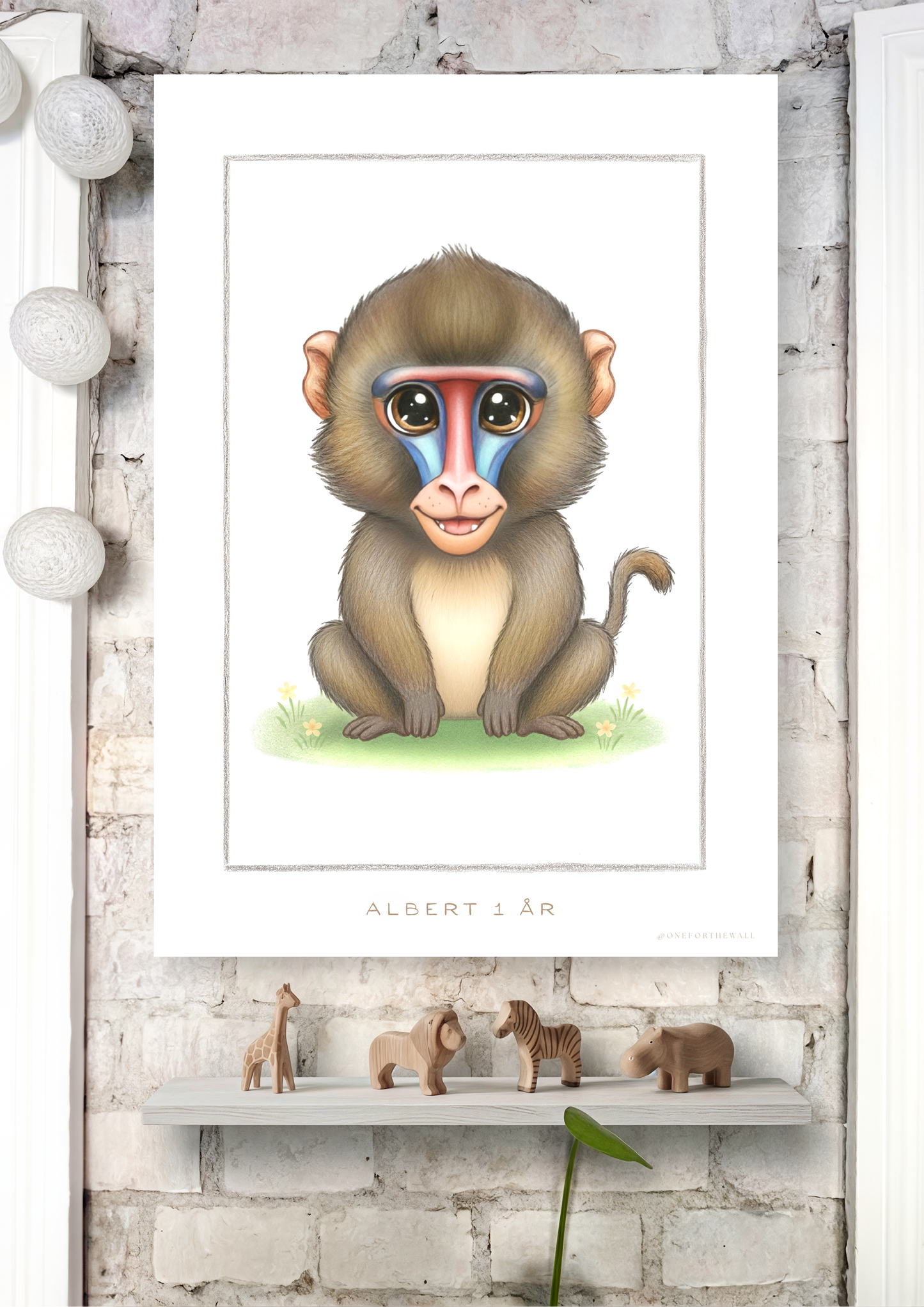 Den lille Bavian - Art Print