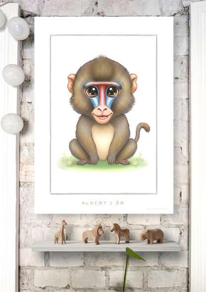Den lille Bavian - Art Print