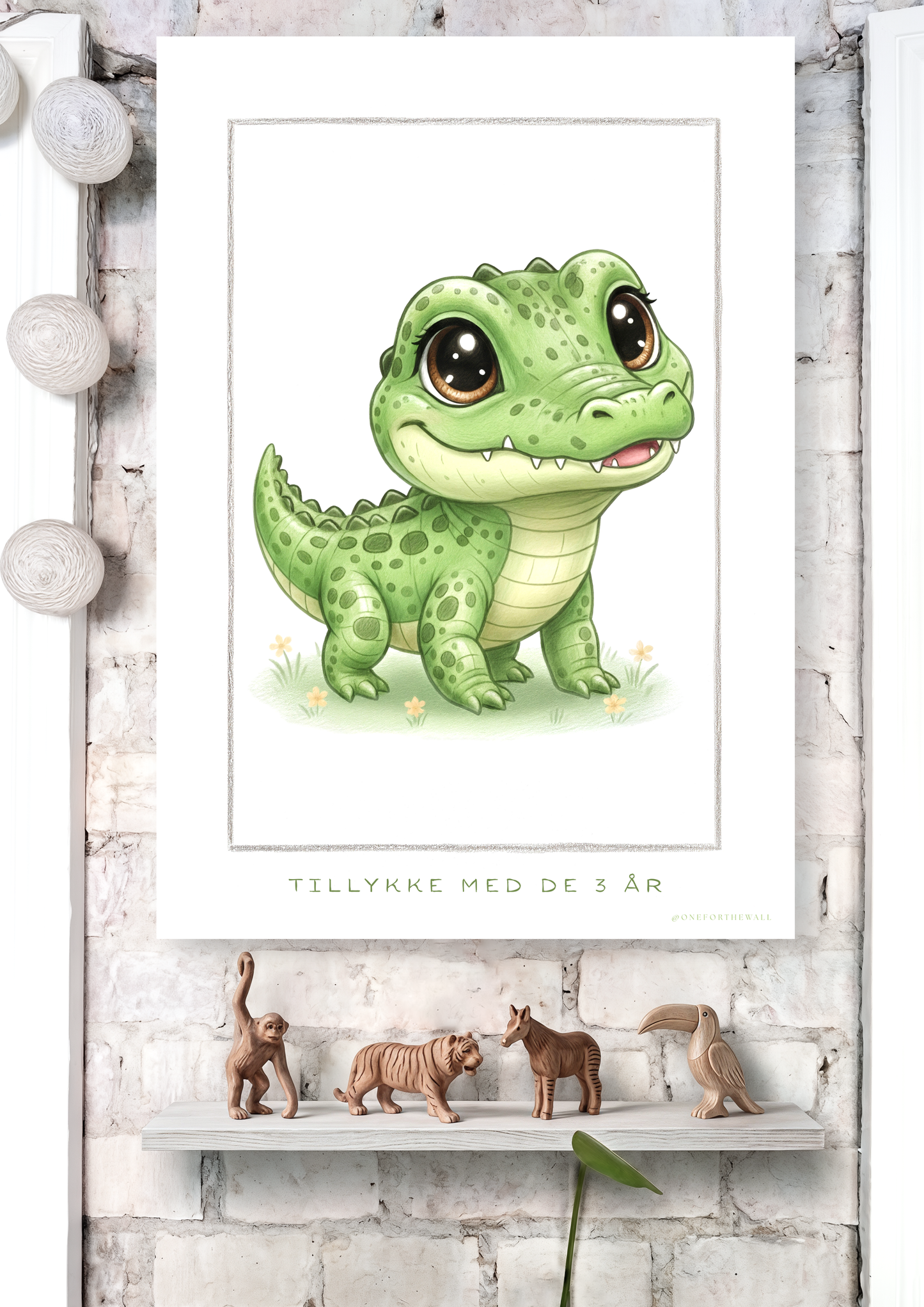 Den lille Krokodille -  Art Print