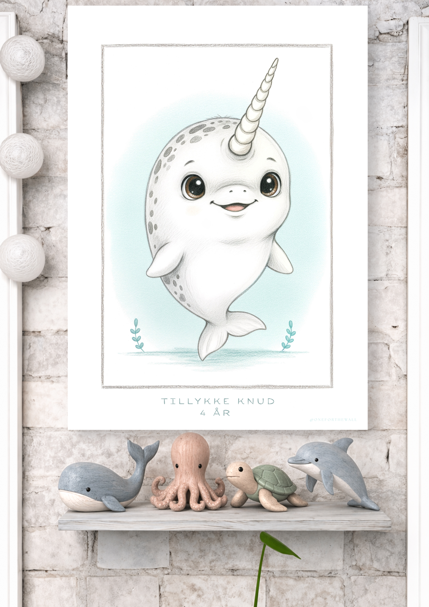 Den lille Narhval - Art Print