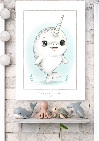 Den lille Narhval - Art Print