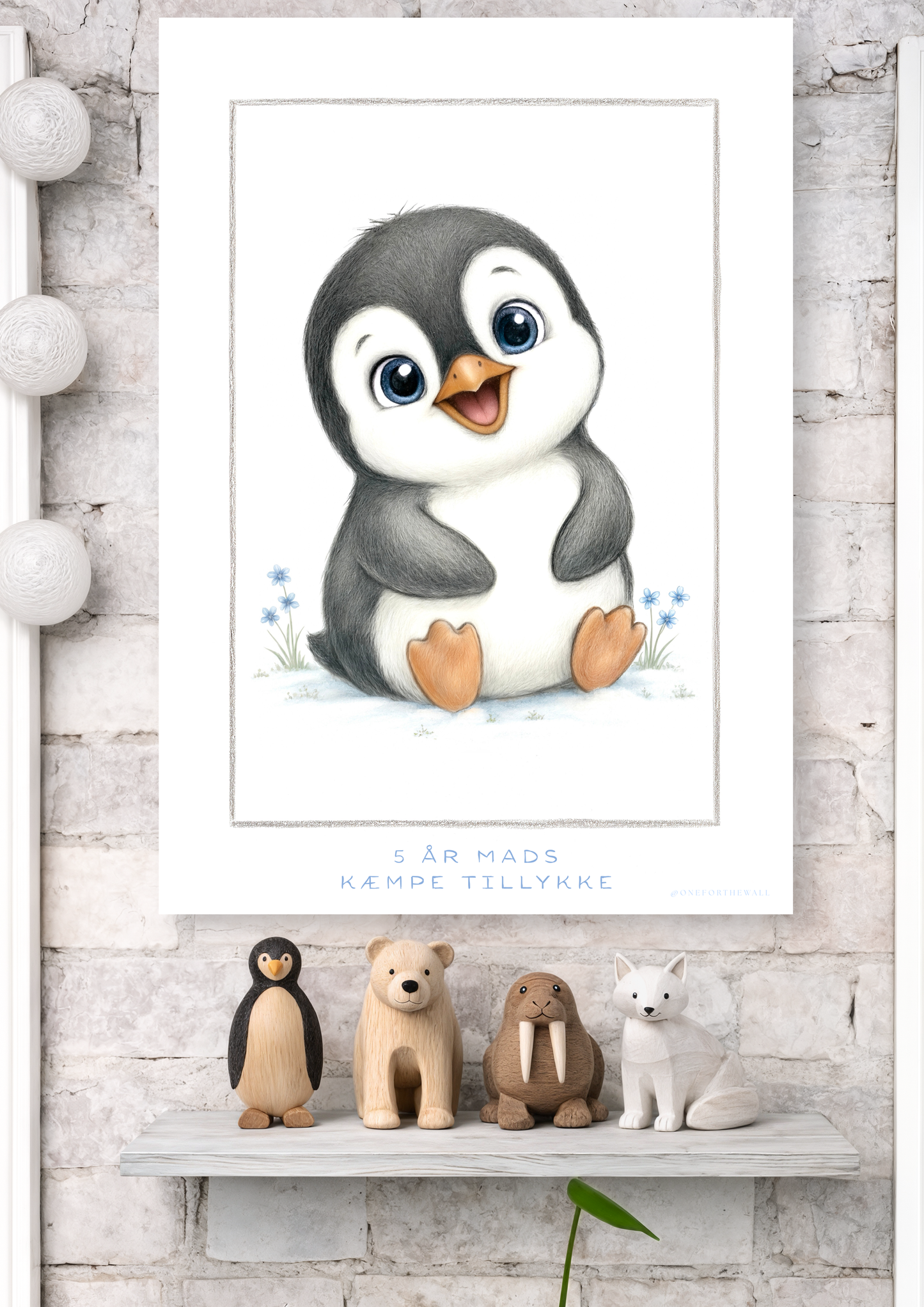 Den lille Pingvin - Art Print