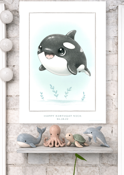 Den lille Spækhugger - Art Print