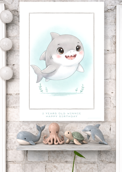 Den lille Haj - Art Print