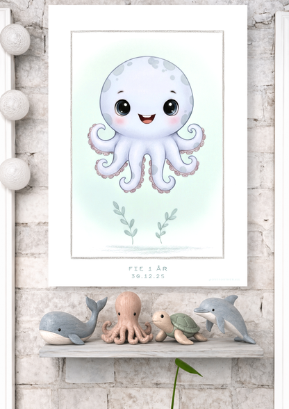 Den lille Blæksprutte - Art Print