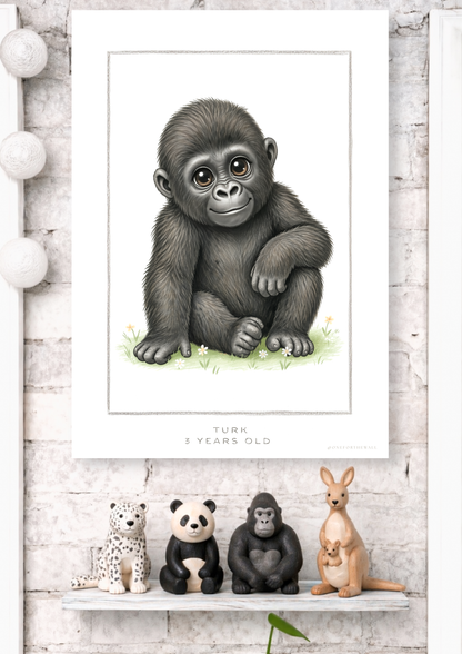 Den lille Gorilla - Art Print
