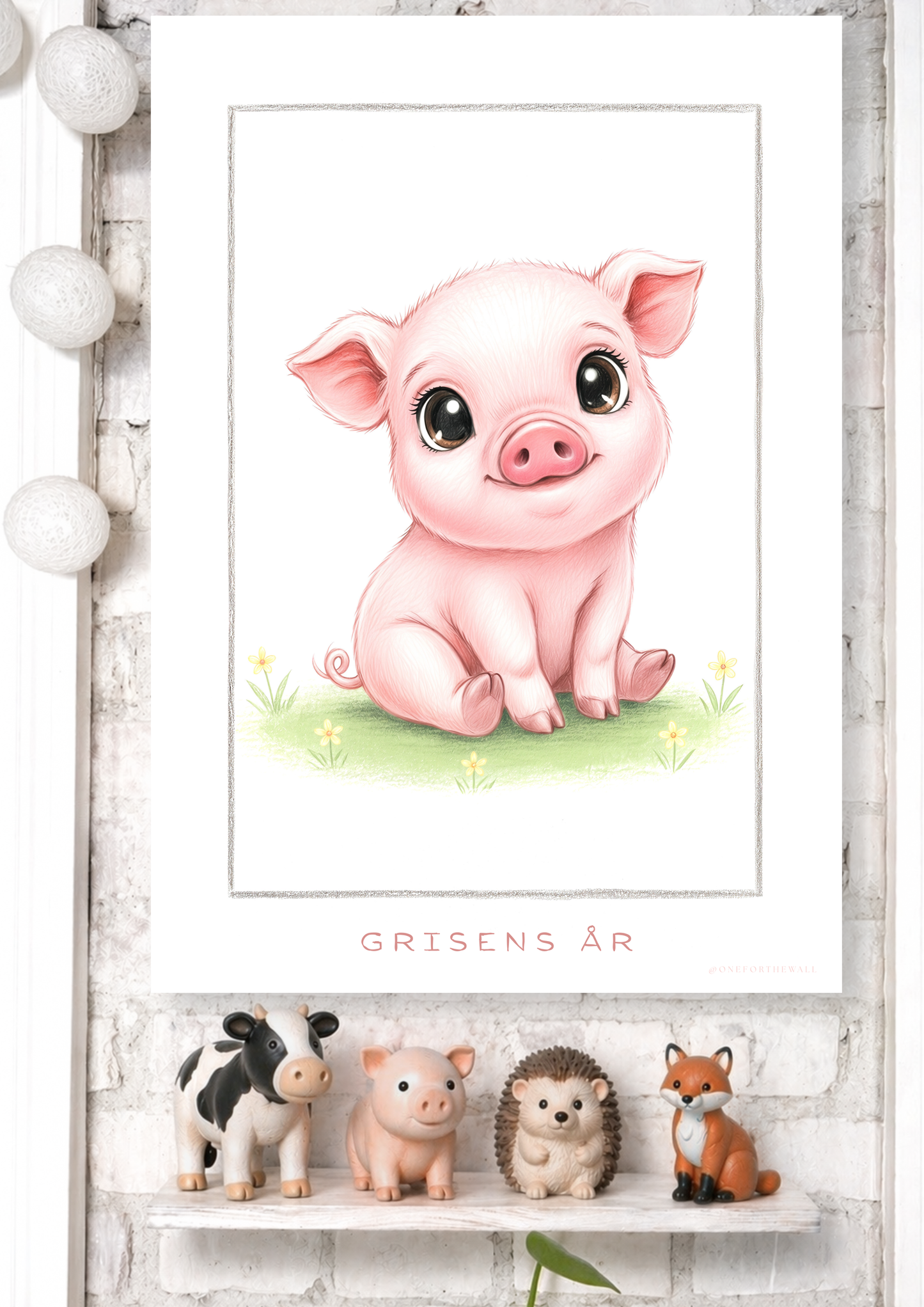 Den lille Gris - Art Print