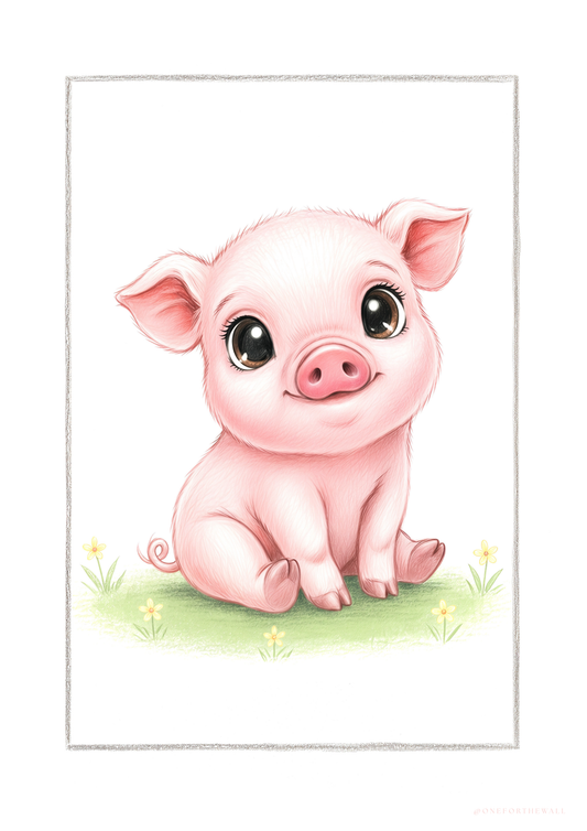 Den lille Gris - Art Print