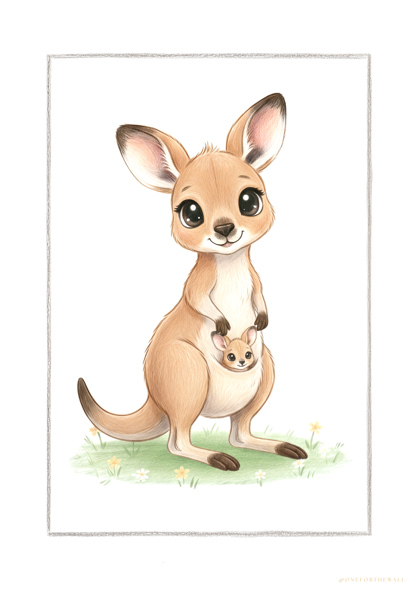 Den lille Kænguru - Art Print
