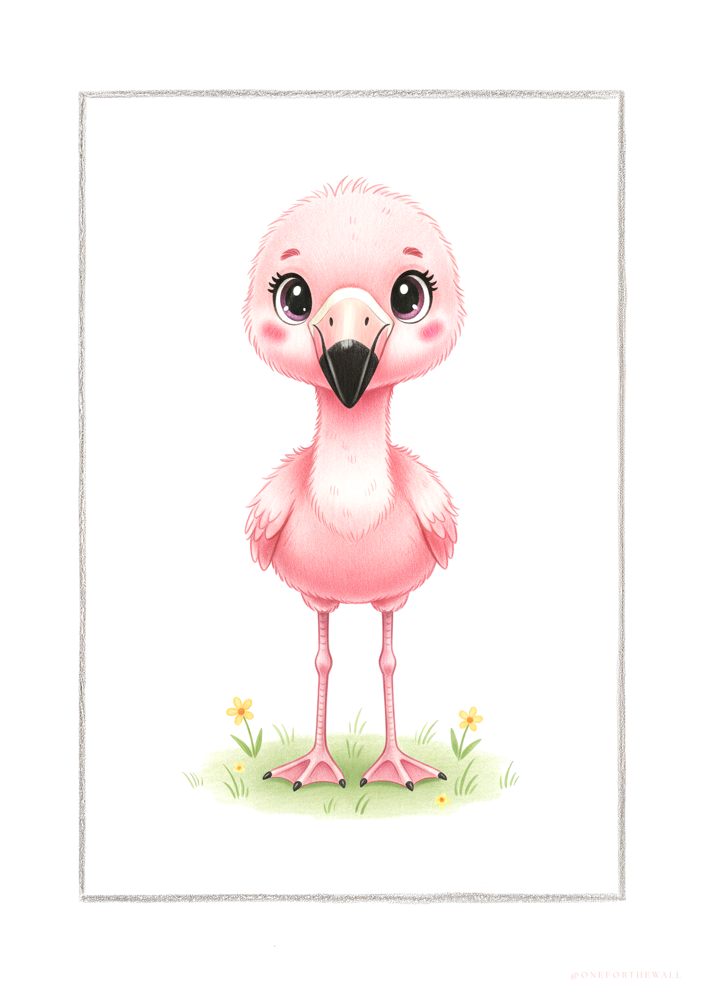 Den lille Flamingo - Art Print