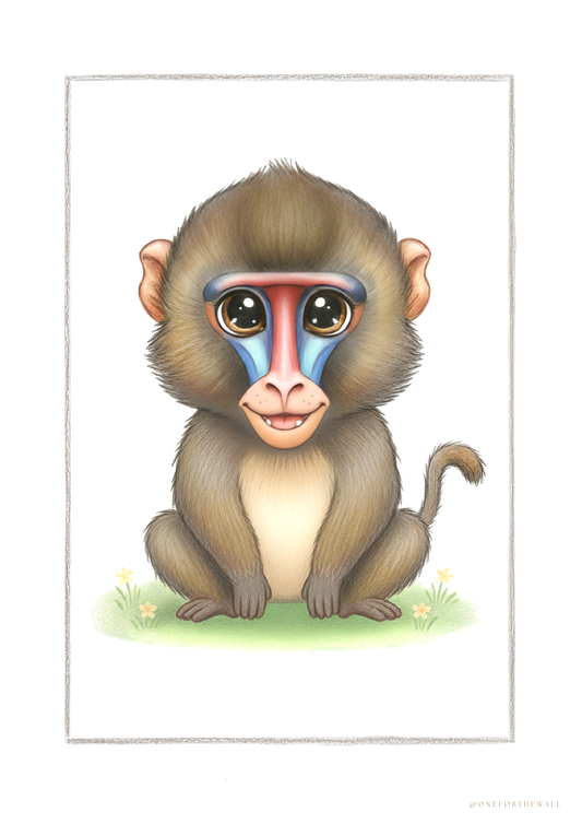 Den lille Bavian - Art Print