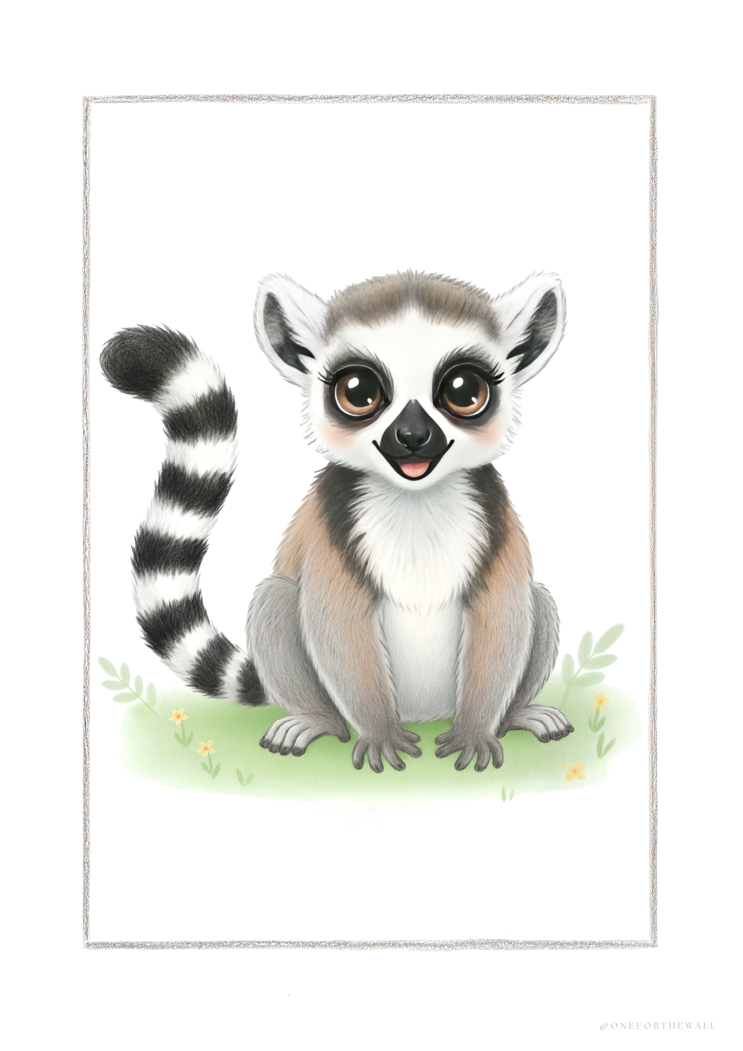 Den lille Lemur - Art Print