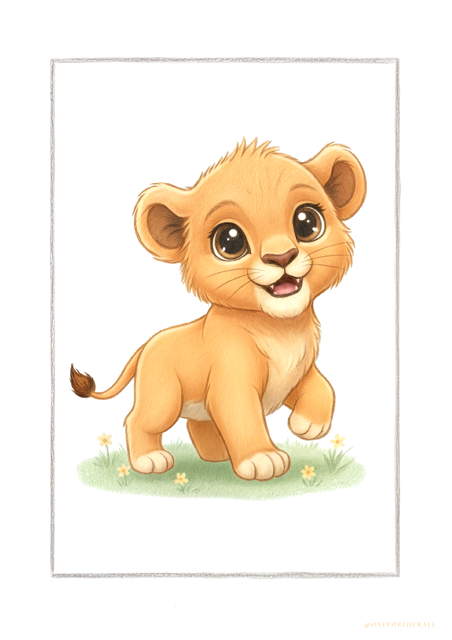 Den lille Løve - Art Print