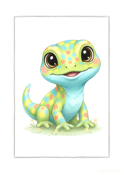 Den Lille Leguan -  Art Print