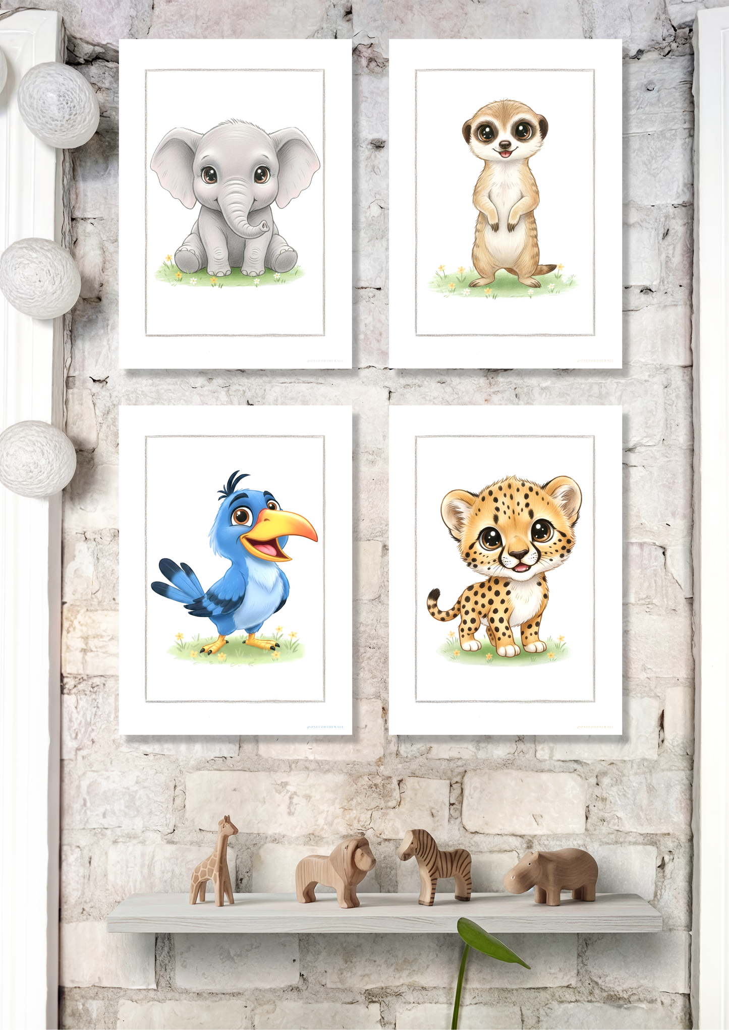 Den lille Elefant - Art Print