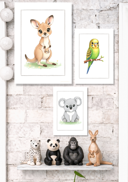Den lille Kænguru - Art Print