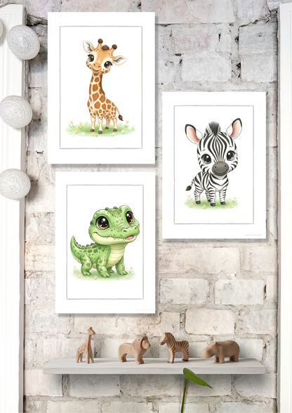 Den lille Giraf - Art Print