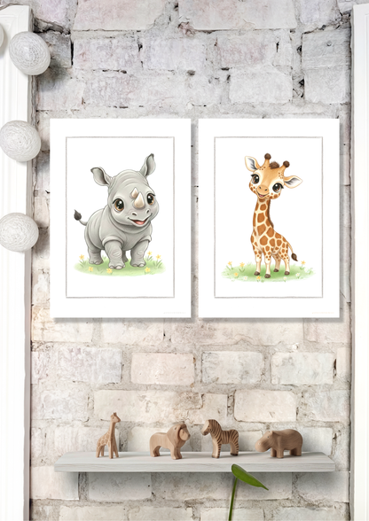 Det lille Næsehorn - Art Print