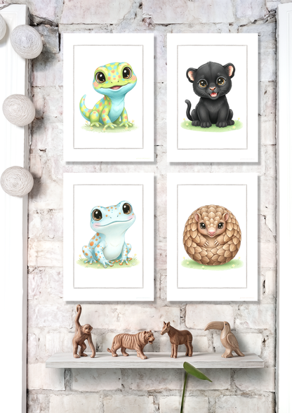 Den Lille Leguan -  Art Print