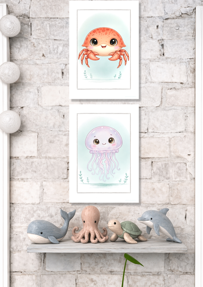 Den lille Krabbe - Art Print
