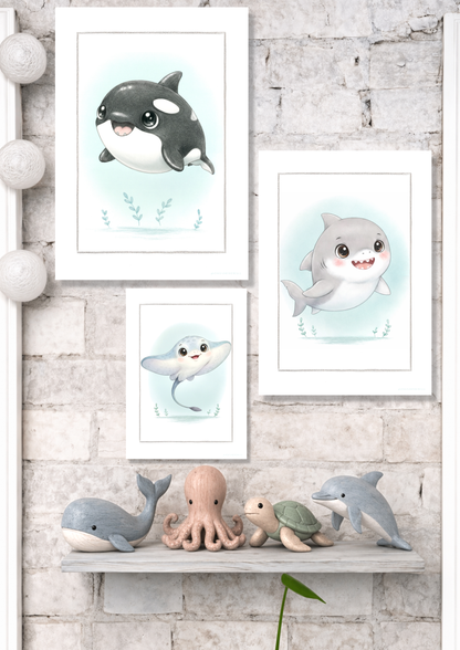 Den lille Spækhugger - Art Print