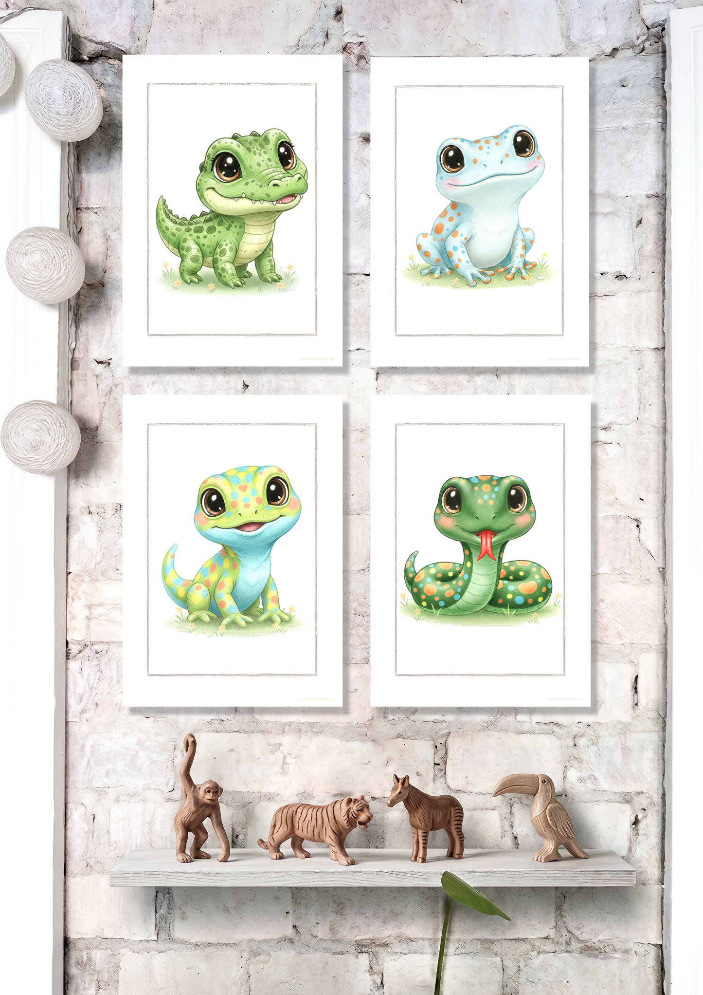 Den lille Krokodille -  Art Print